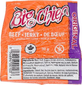 Picture of Big Chief - Original Beef Jerky Pouch, 30g