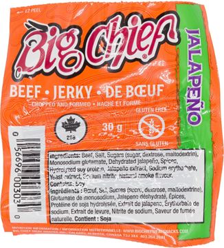 Picture of Big Chief - Jalapenol Beef Jerky Pouch, 30g