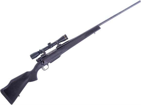 Picture of Used Weatherby Vanguard Bolt-Action Rifle, 270 Win, 24" Barrel, Blued, Black Synthetic Stock, Leupold VX-II 2-7x33 Riflescope, DBM Bottom Metal, 1 Magazine, Very Good Condition