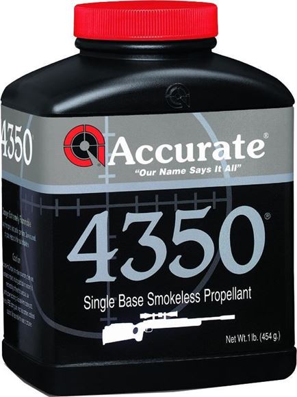 Picture of Accurate A43501 4350 Smokeless Propellant Rifle Powder, 1 lb