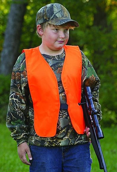 Picture of Allen 15751 Orange Vest for Hunters Youth Blaze Orange