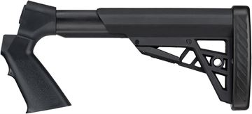 Picture of ATI B1102000 Shotforce Adjustable Tactlite Shotgun Stock w/ Scorpion Recoil Pad, Black, Moss/Rem/Win