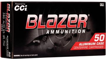 Picture of CCI 3505 Blazer Centerfire Pistol Ammo 380 Auto 95Gr 50Rnd FMJ Blazer