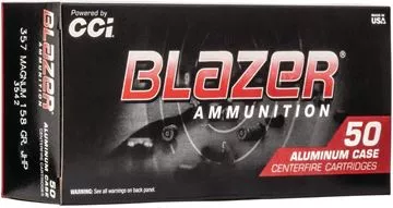 Picture of CCI 3542 Blazer Centerfire Pistol Ammo 357 Mag 158Gr 50Rnd JHP Blazer