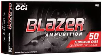 Picture of CCI 3589 Blazer Centerfire Pistol Ammo 40 S&W 165Gr 50Rnd TMJ Blazer