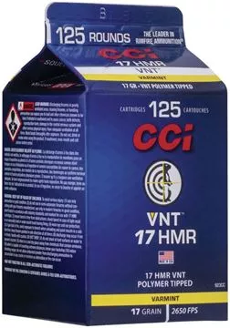 Picture of CCI 923CC 17 HMR, 17 Grain VNT Tipped, 125 Count Pour Pack Carton