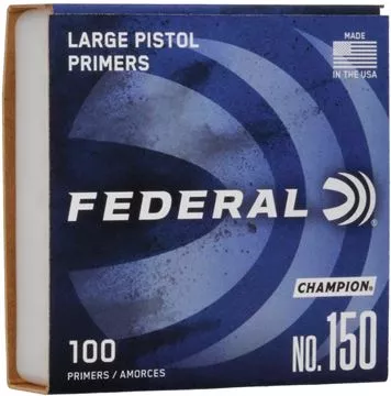 Picture of Federal Components, Federal Champion Centerfire Primers - No.150, Large Pistol, 100ct Box