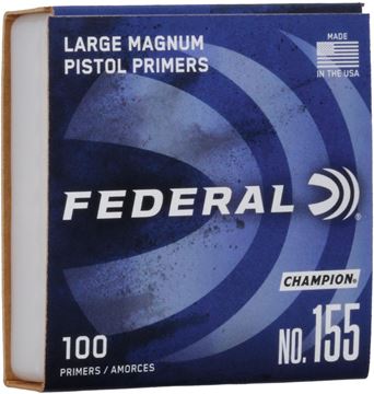 Picture of Federal Components, Federal Champion Centerfire Primers - No.155, Large Magnum Pistol, 100ct Box