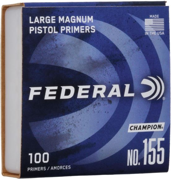 Picture of Federal Components, Federal Champion Centerfire Primers - No.155, Large Magnum Pistol, 100ct Box