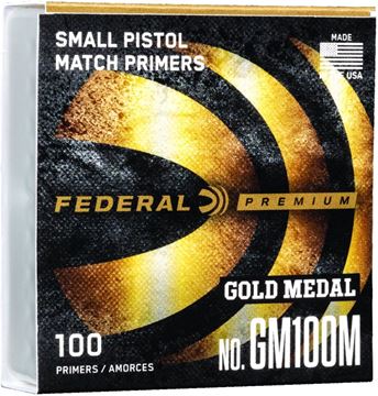 Picture of Federal GM100M Gold Medal Small Pistol Primer 100Ct Match