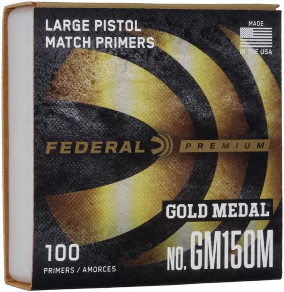 Picture of Federal GM150M Gold Medal Large Pistol Primer 100Ct Match