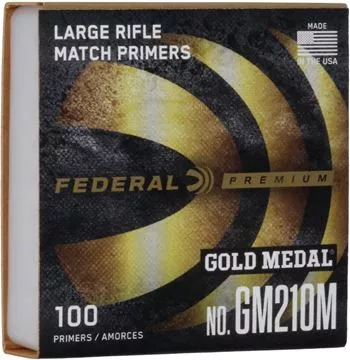 Picture of Federal Components, Federal Premium Gold Medal Centerfire Primers - Large Rifle Match, 100ct Box