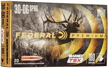 Picture of Federal Premium Vital-Shok Rifle Ammo - 30-06 Sprg, 180Gr, Barnes Triple-Shock X, 20rds Box