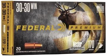 Picture of Federal Premium Vital-Shok Rifle Ammo - 30-30 Win, 170Gr, Nosler Partition, 20rds Box