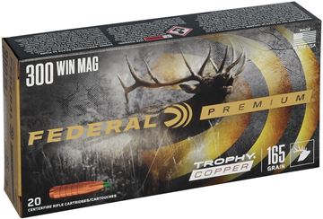 Picture of Federal Premium Vital-Shok Rifle Ammo - 308 Win, 165Gr, Trophy Copper, 20rds Box, 2700fps