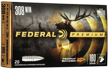 Picture of Federal Premium Vital-Shok Rifle Ammo - 308 Win, 180Gr, Trophy Bonded Tip, 20rds Box