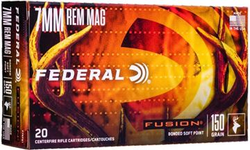 Picture of Federal Fusion Rifle Ammo - 7mm Rem Mag, 150Gr, Fusion, 20rds Box