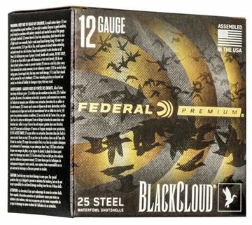 Picture of Federal PWBX142 1 Black Cloud Waterfowl Shotshell 12 GA 3", 1 1/4oz 1 1, 25 Rnd per Box