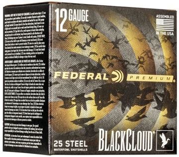 Picture of Federal PWBX142 2 Black Cloud Waterfowl Shotshell 12 GA 3" 1-1/4oz 2, 25 Rnd per Box