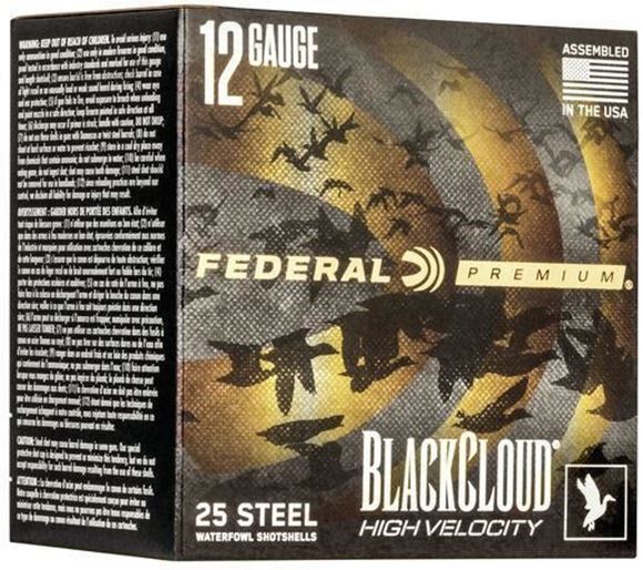 Picture of Federal PWBXH143 2 Black Cloud Waterfowl Shotshell 12 GA 3" 1-1/8oz 2 "High Velocity", 25 Rnd per Box