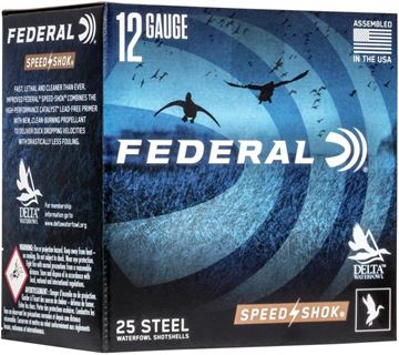 Picture of Federal WF143 3 Speed-Shok Waterfowl Shotshell 12 GA, 3 in No. 3, 1-1/8oz, 4.56 Dr, 1550 fps, 25 Rnd per Box