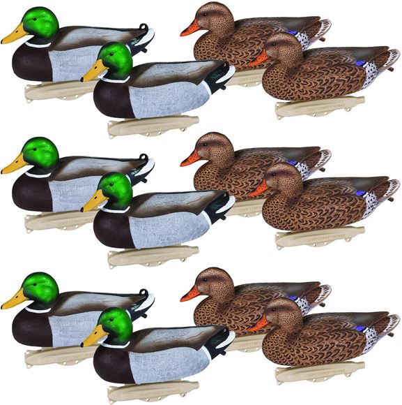 Picture of Flambeau 8030SUV Storm Front 2 Classic Floater Mallard Decoys, HD Winter Plumage, UVision Paint, 12 Pack