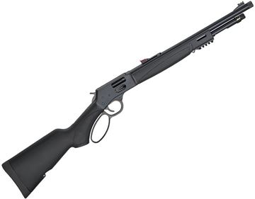 Picture of Henry Big Boy X Lever Action Rifle - 44 Rem Mag/44 Special, 17.4" Barrel, Threaded 5/8x24, Blued, Steel Receiver, Synthetic Stock w/Pistol Grip, 7rds, Fiber Optic Sights