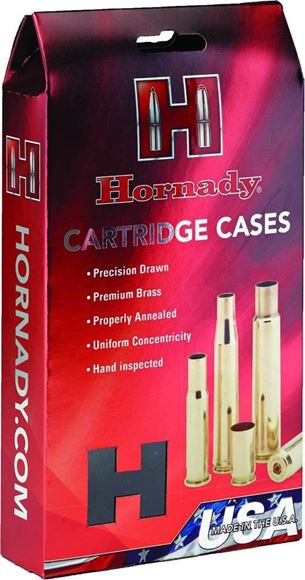 Picture of Hornady Cartridge Cases - 35 Rem Unprimed, Brass, 50 pc