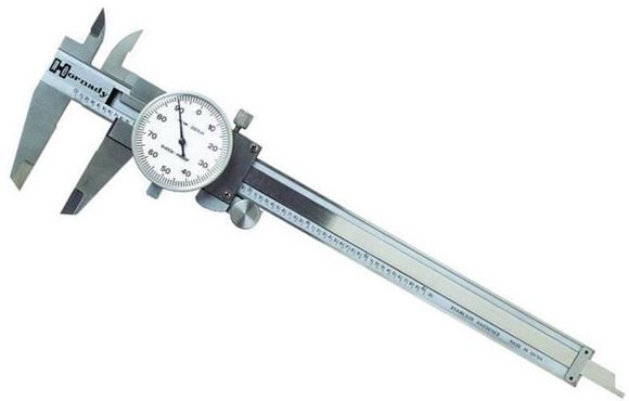 Picture of Hornady 050075 Stainless Steel Dial Caliper, 4-Way Measurement, Locking Slide