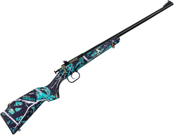 Picture of Keystone KSA2172 Crickett Bolt Action Youth Rifle, 22 LR, Muddy Girl Serenity Syn, Sgl Sht, 16.125" Blued BBL, EZ Loader