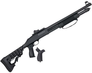 Picture of Mossberg 50696 590 Pump Shotgun, 12 GA, 20"Bbl, Flex Tactical Stock 8+1 Rnd