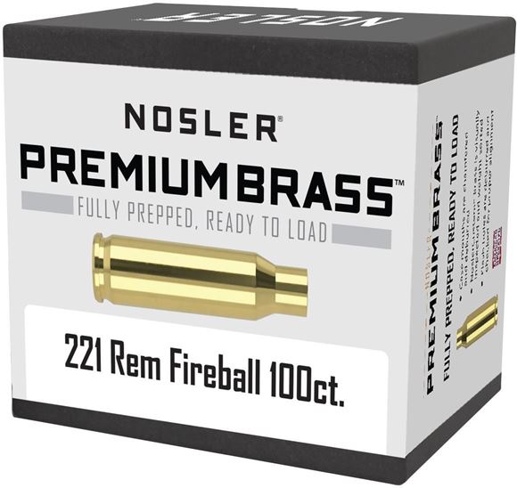 Picture of Nosler 10078 Custom Brass, 221 Rem Fireball (100 ct.)