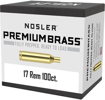 Picture of Nosler 10128 Custom Brass, 17 Remington (100 ct.)