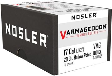 Picture of Nosler 17205 Varmageddon Rifle Bullets 17Cal 20Gr HPFB (100Ct)