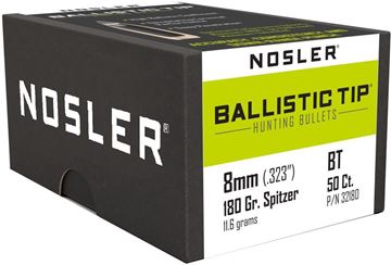 Picture of Nosler 32180 Rifle Bullets Bullet 8MM 180 SP