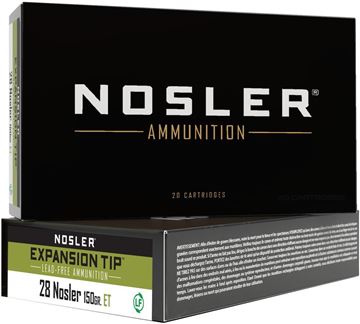 Picture of Nosler 40039 E-Tip Rifle Ammo 28 Nosler 150gr (20 ct.)