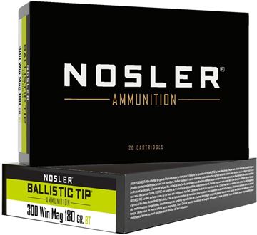 Picture of Nosler 40053 Ballistic Tip Ammunition 300 Win Mag 180gr BT (20ct)