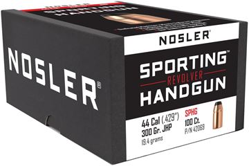 Picture of Nosler 42069 Handgun Bullets 44Cal 300Gr JHP 100 CT