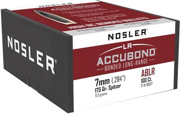 Picture of Nosler 58517 Accubond Long Range Rifle Bullets 7mm 175gr SP 100 Ct