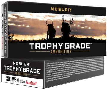 Picture of Nosler 60063 Trophy Grade Rifle Ammo, 300 WSM 180gr AccuBond (20 ct.)