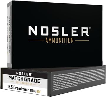 Picture of Nosler 60115 Match Grade Rifle Ammo 6.5 Creedmoor 140gr RDF HPBT (20 ct.)