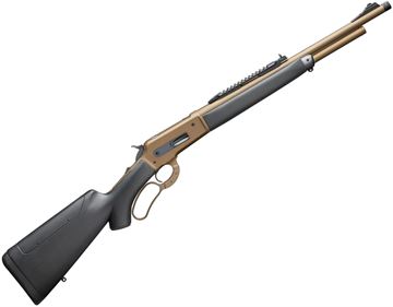 Picture of Davide Pedersoli 010J741457 86/71 Lever Action Boarbuster Mark II 45-70 Gov, 19" Bbl, Walnut Stock in Silicon Grip Film w/ Adj. Cheek Piece, 5 Rnds