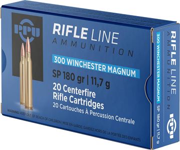 Picture of PPU PP3003 Rifle Ammo 300 WIN SP 180gr