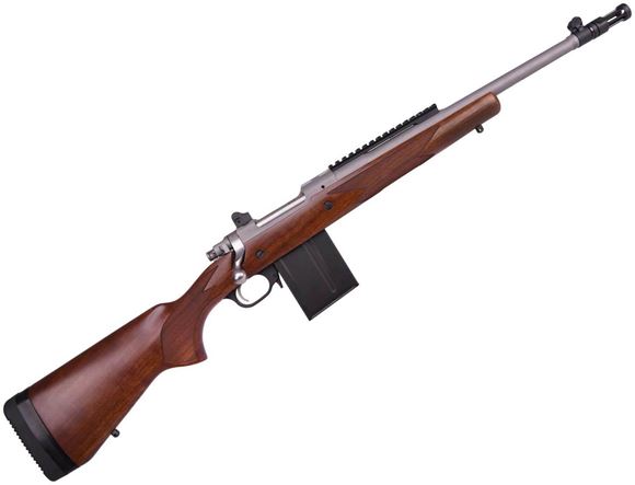 Picture of Ruger 6804 Scout Bolt Action Rifle 308 WIN, RH, 16.1" Bbl, American Walnut Stock, 10 Rnd, w/ Flash Suppressor