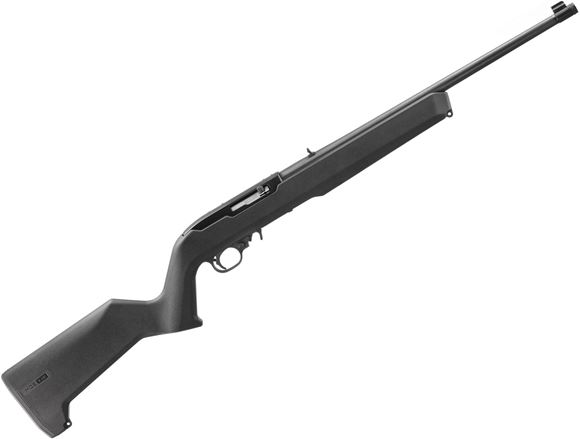 Picture of Ruger10/22 Rimfire Carbine Semi-Auto Rifle - 22 LR, 18.5", Satin Black Barrel, 1/2"x28 Threaded, Protected Blade Front Sight, Adjustable Rear Sight, 1x10rds, Magpul Hunter X-22 Stock, Black