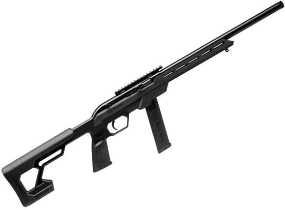 Picture of Savage 45120 64 Precision Semi Auto Rifle, 22 LR, 16.5 " Threaded Heavy Bbl, Black Synthetic Chassis, 1-Pc Pic Rail, 20 Round Mag